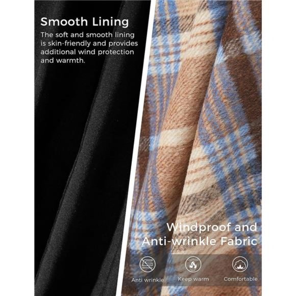 Women's Double Breasted Pea Coat Winter Mid-Long Trench Coat with Belt - Picture 6 of 7